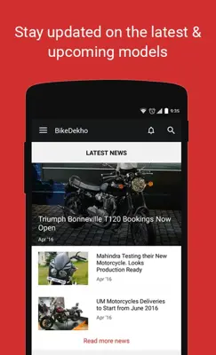 BikeDekho android App screenshot 0