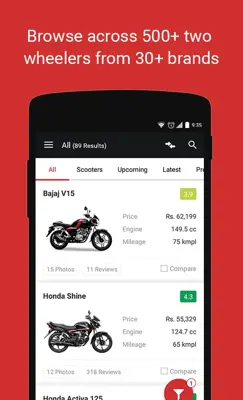 BikeDekho android App screenshot 4